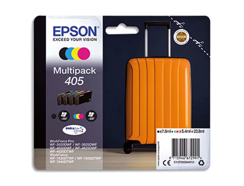 Cartouches epson valise 405 pack de 4