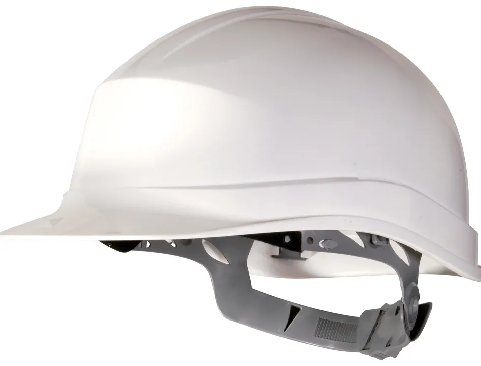 Casque deltaplus chantier zircon 1 polyéthylène serrage glissière +50ºc/-10ºc isolement électrique coloris blanc