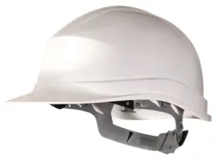Casque deltaplus chantier zircon 1 polyéthylène serrage glissière +50ºc/-10ºc isolement électrique coloris blanc