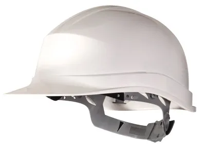 Casque deltaplus chantier zircon 1 polyéthylène serrage glissière +50ºc/-10ºc isolement électrique coloris blanc