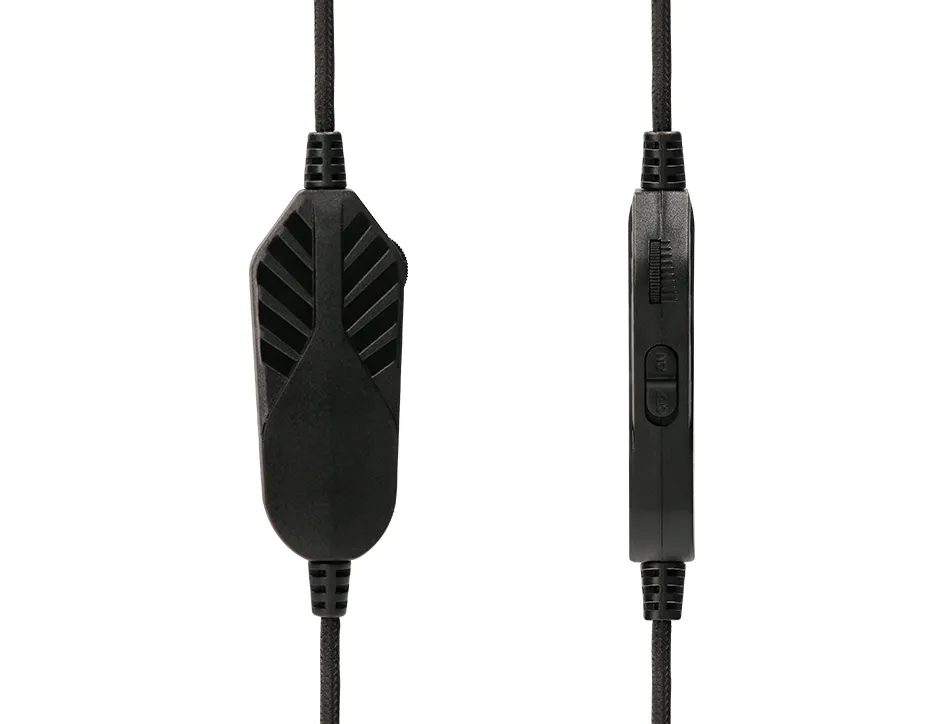 Casque q-connect gaming filaire avec microphone ajustable et lumiere led coloris noir