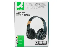 Casque q-connect sans fil serre-tete reglable coloris noir