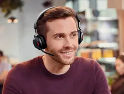 Casque san fil jabra evolve 2 65 duo ms + link 380a micro casque bluetooth