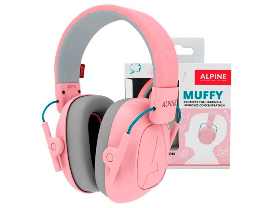 Casque viquel anti-bruit muffy pour enfant coloris rose