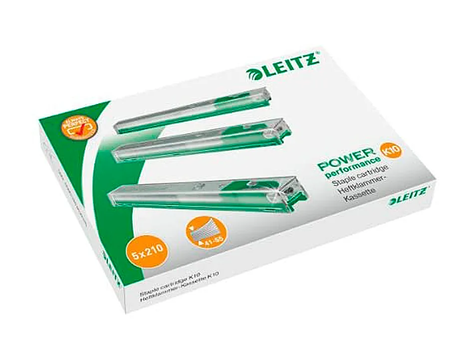 Cassette d'agrafes rapid k10 10 mm pour agrafeuse 5551 capacité agrafage 55 feuilles 1050 unités bte de 5u