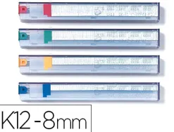 Cassette d'agrafes rapid k8 8mm pour agrafeuse 5551 capacité agrafage 45 feuilles 1050 unités bte de 5u