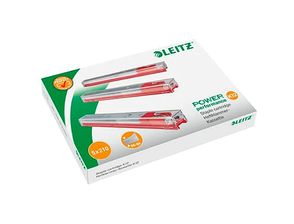 Cassette d'agrafes rapid k12 12mm pour agrafeuse 5551 capacité agrafage 80 feuilles 1050 unités bte de 5