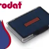 Cassette encrage bicolore trodat 6/56/2 pour tampon 5460/5465 coloris bleu/rouge