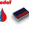 Cassette encrage bicolore trodat 6/4850/2 pour tampon encreur 4850 l1 coloris bleu/rouge