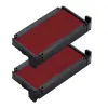 Cassette encrage trodat 6/4910 pour tampon encreur printy coloris rouge pack 2 unites