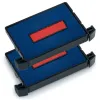 Cassette encrage trodat 6/4750 pour tampon encreur printy coloris bleu/rouge pack 2 unites