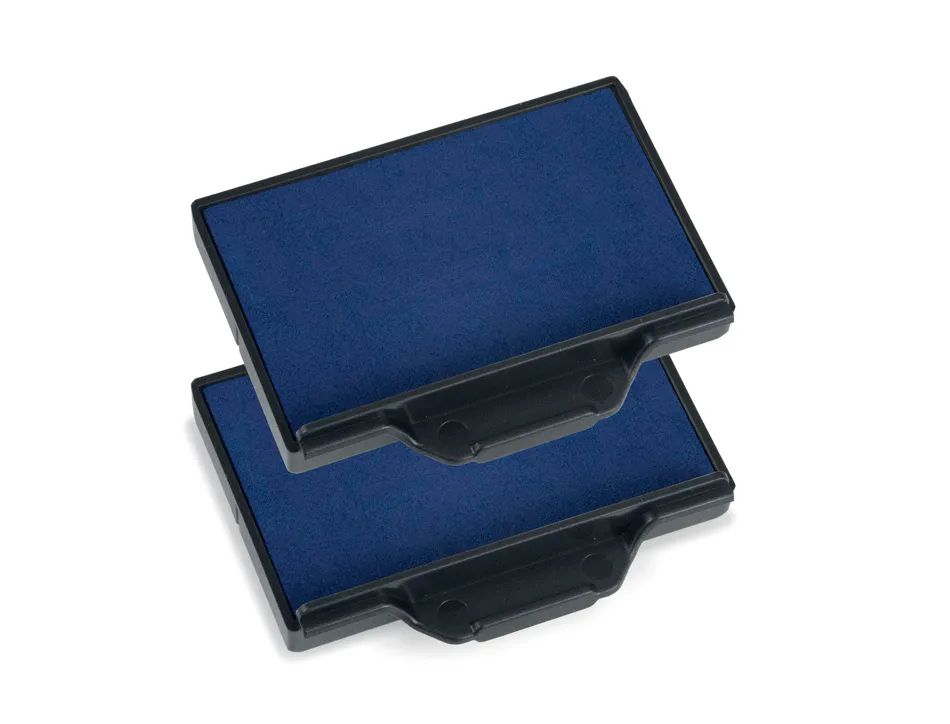 Cassette encrage trodat 6/56 pour tampon encreur printy coloris bleu pack 2 unites
