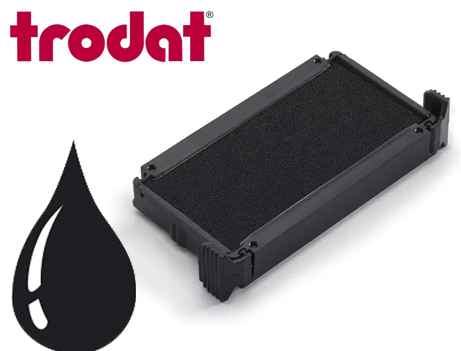 Cassette encrage trodat 6/50 pour tampon metal line 5030/5200/5430/5431/5435/5446 coloris noir boite 10 unites