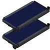 Cassette encrage trodat 6/4915 pour tampon encreur printy coloris bleu pack 2 unites