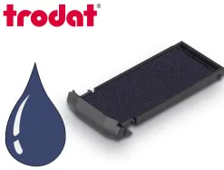 Cassette encrage trodat 6/9412 pour tampon mobile printy 9412 47x18mm coloris bleu