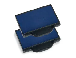 Cassette encrage trodat 6/53 pour tampon encreur printy coloris bleu pack 2 unites