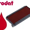 Cassette encrage trodat 6/4915 pour tampon printy 4915 taille 34x75mm coloris rouge boite de 10