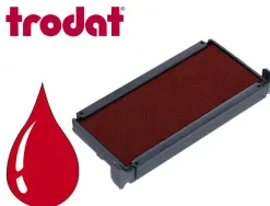 Cassette encrage trodat 6/4915 pour tampon printy 4915 taille 34x75mm coloris rouge boite de 10