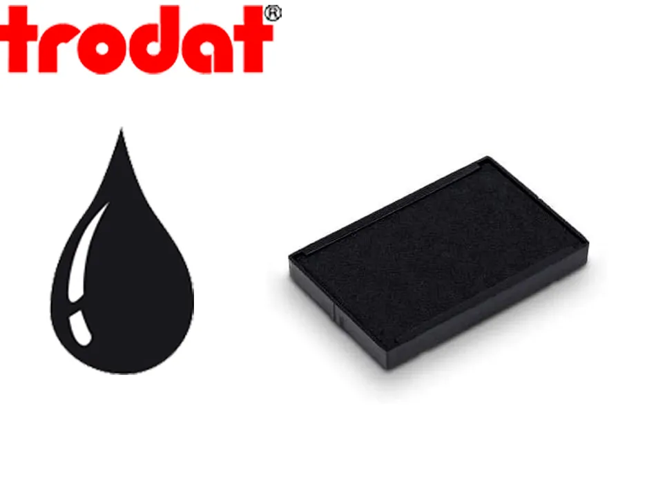 Cassette encrage trodat 6/4928a pour tampon encreur 4928/4958 coloris noir