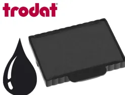 Cassette encrage trodat 6/57a pour tampon metal line 5207/ 5470 taille empreinte 60x40mm coloris noir