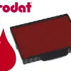 Cassette encrage trodat 6/57a pour tampon metal line 5207/5470 taille empreinte 60x40mm coloris rouge