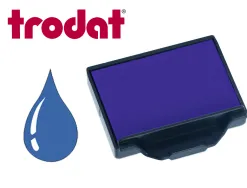 Cassette encrage trodat 6/50b pour tampon metal line 5030/5200/5430/5431/5435/5546 coloris bleu