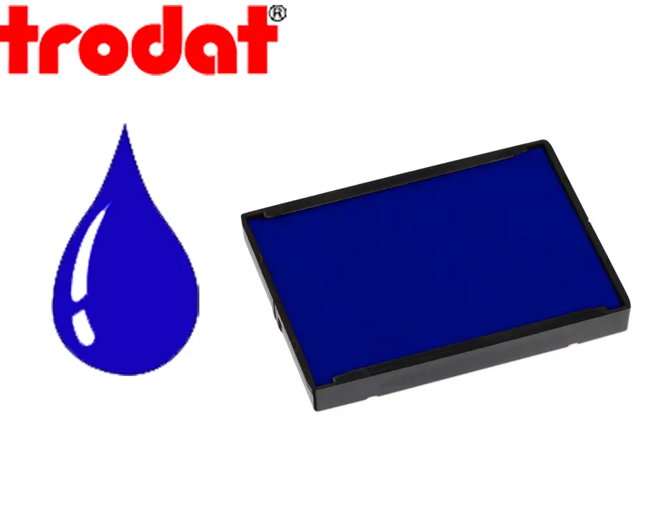 Cassette encrage trodat 6/4927b pour tampon encreur printy 4727/4927/4957 coloris bleu