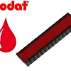 Cassette encrage trodat 6/4916b pour tampon encreur printy 4916 taille empreinte 70x10mm coloris rouge