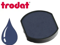 Cassette encrage trodat 6/46040b pour tampon encreur 46040/46040r/46140 coloris bleu