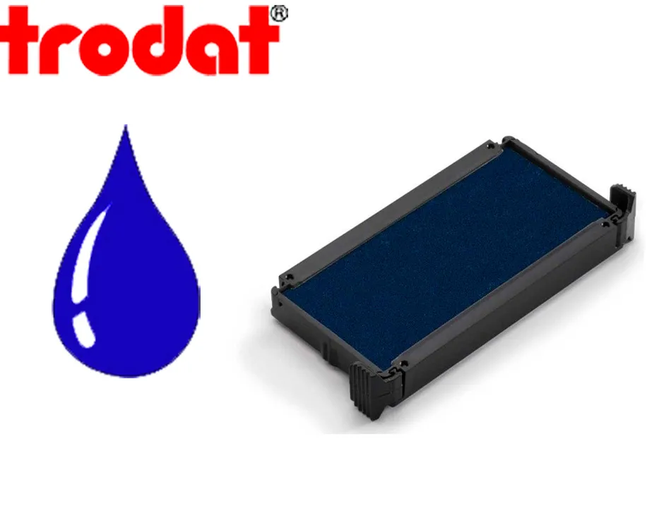 Cassette encrage trodat 6/4914b pour tampon encreur printy 4914 coloris bleu