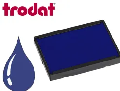 Cassette encrage trodat 6/4929b pour tampon encreur printy 4929/4729 taille empreinte 50x30mm coloris bleu