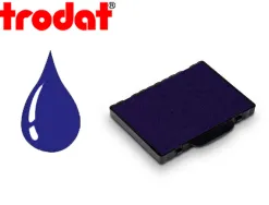 Cassette encrage trodat 6/58b pour tampon professionnal metal line 5274/5474/5208/5480/55418/555812 coloris bleu