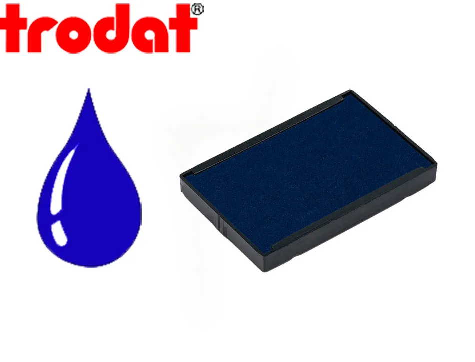 Cassette encrage trodat 6/4928b pour tampon encreur 4928/4958 coloris bleu