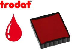 Cassette encrage trodat 6/4923c pour tampon encreur printy 4923/4930 taille empreinte 30x30mm coloris rouge