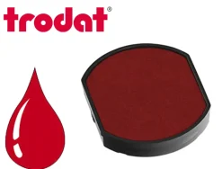 Cassette encrage trodat 6/46030c pour tampon encreur 46030 et 46031 coloris rouge