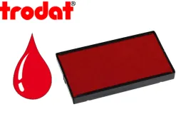 Cassette encrage trodat 6/4926c pour tampon encreur printy 4926/4726 taille empreinte 75x38mm coloris rouge