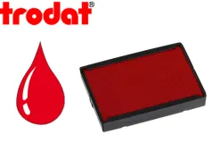 Cassette encrage trodat 6/4929c pour tampon encreur printy 4929/4729 coloris rouge