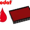Cassette encrage trodat 6/4750c pour tampon encreur printy 4750/4755/4760 taille empreinte41x24mm coloris rouge