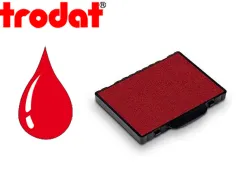 Cassette encrage trodat 6/58c pour tampon professionnal metal line 5274/5474/5208/5480/55512/55418 coloris rouge