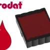 Cassette encrage trodat 6/4922c pour tampon encreur printy 4922 taille empreinte 20x20mm coloris rouge