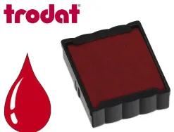 Cassette encrage trodat 6/4922c pour tampon encreur printy 4922 taille empreinte 20x20mm coloris rouge