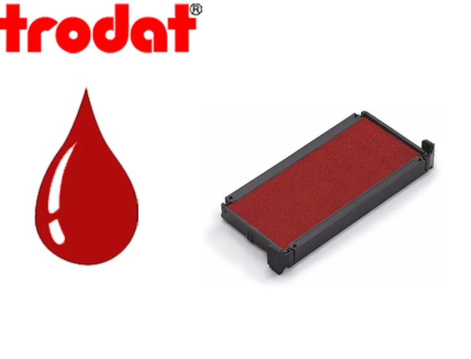 Cassette encrage trodat 6/4914c pour tampon printy 4914 coloris rouge