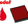 Cassette encrage trodat 6/4924c pour tampon encreur printy 4724/4740//4924/4940 taille empreinte 40x40mm coloris rouge