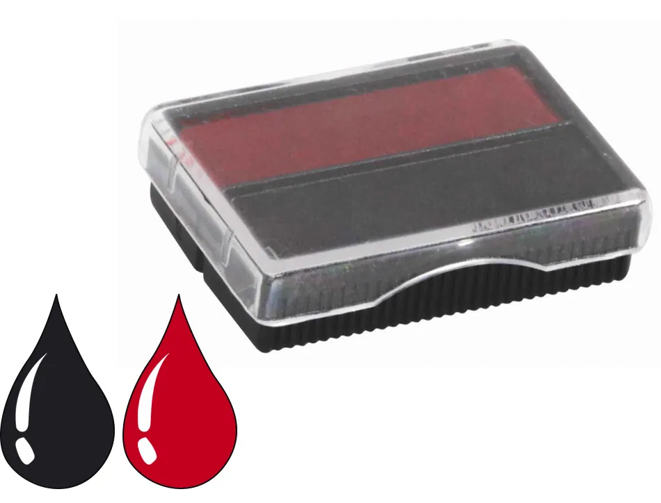 Cassette sign encre noire et rouge pour dateur automatique m1110