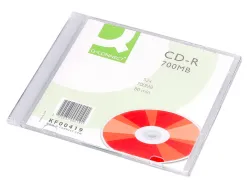 Cd-r q-connect 700mb 80min boîtier slim 10 un
