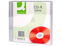 Cd-r q-connect 700mb 80min boîtier slim 10 un