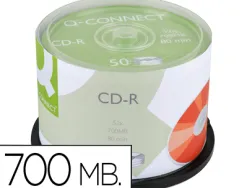 Cd-r q-connect 700mb 80min tour 50 unités