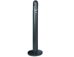 Cendrier coldis dome sur pied avec reservoir 3l coloris anthracite