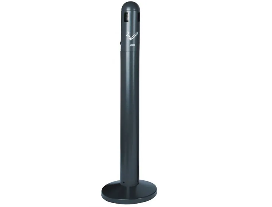 Cendrier coldis dome sur pied avec reservoir 3l coloris anthracite