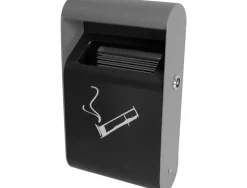Cendrier coldis mural etouffoir 1,5l coloris noir